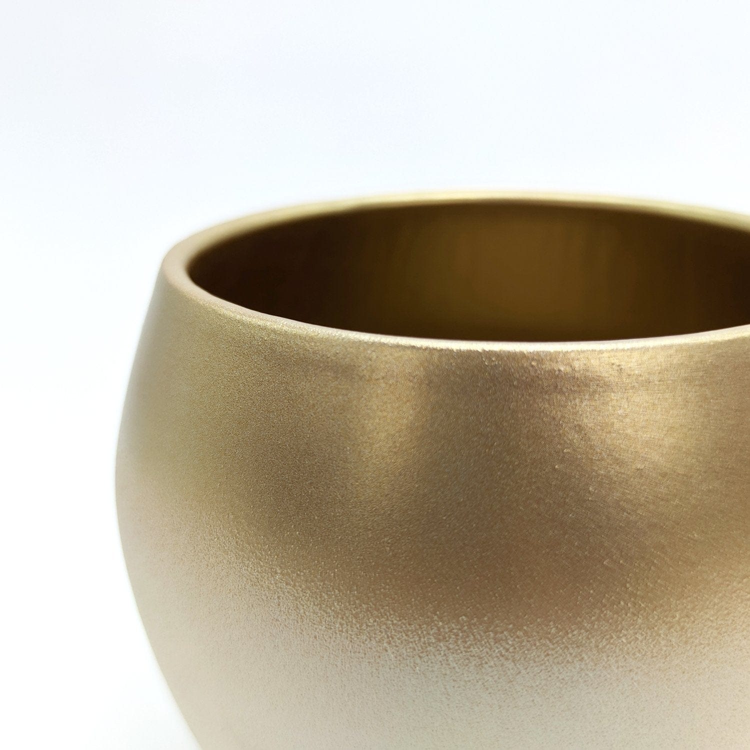 Vaso Caspo da interno Alice - Bianco e Oro