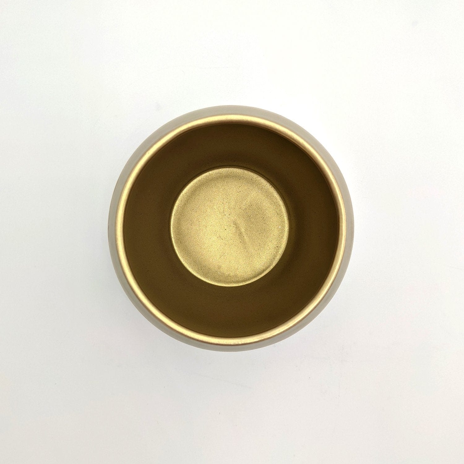 Vaso Caspo da interno Alice - Bianco e Oro