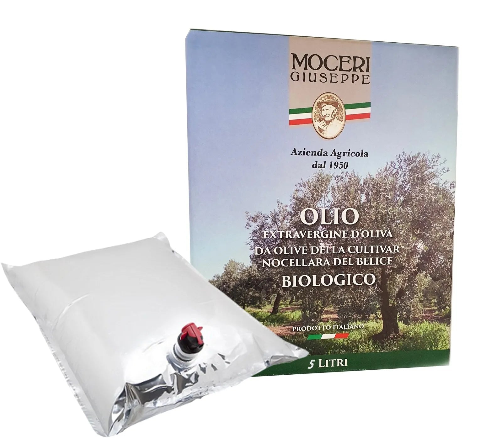 Olio EVO Moceri BIO 100% siciliano in Bag in Box