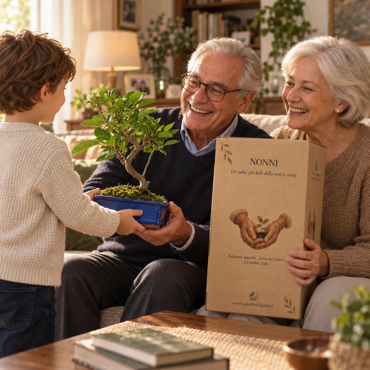 Bonsai Melo 7 anni - Collezione premium edizione festa dei nonni