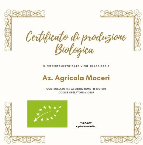 Olio EVO Moceri BIO 100% siciliano in Bag in Box