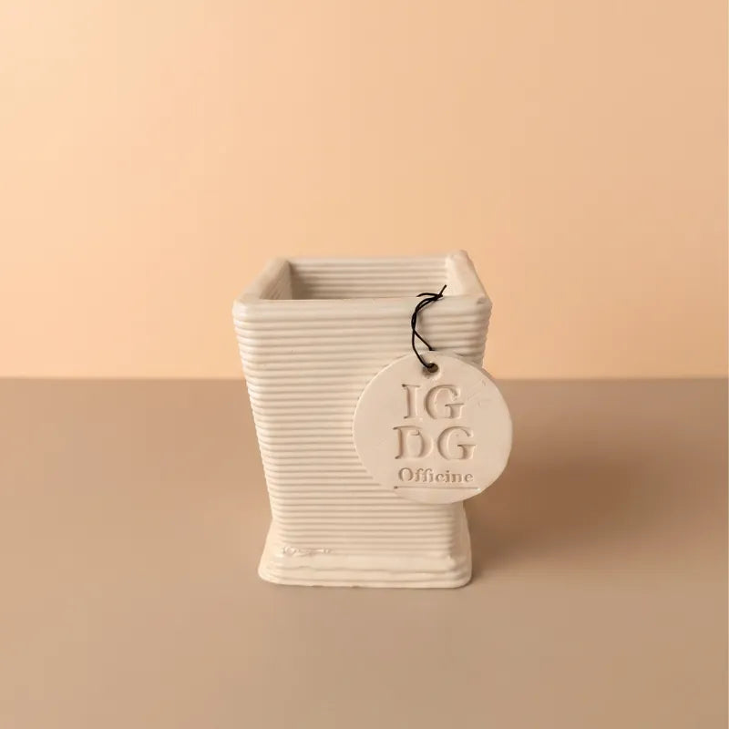Vaso quadrato mini in ceramica made in Italy