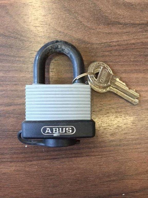 Abus LUCCHETTO OTTONE RIVESTIMENTO PLASTICA - 2 chiavi dotazione