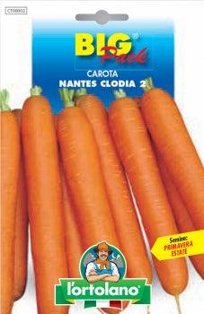 Carota Nantes Clodia 2 - Big Pack - L'Ortolano