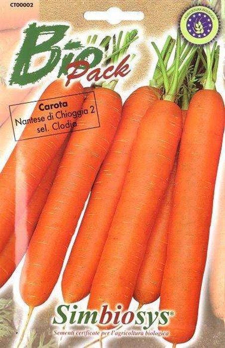 Carota Nantese di Chioggia 2 Sel. Clodia - Bio Pack - L'Ortolano