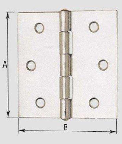 Cerniera quadra zin.a.121 mm. 40 po