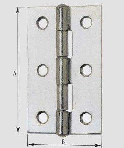 Cerniera stret.zinc.a.120 mm. 40 po