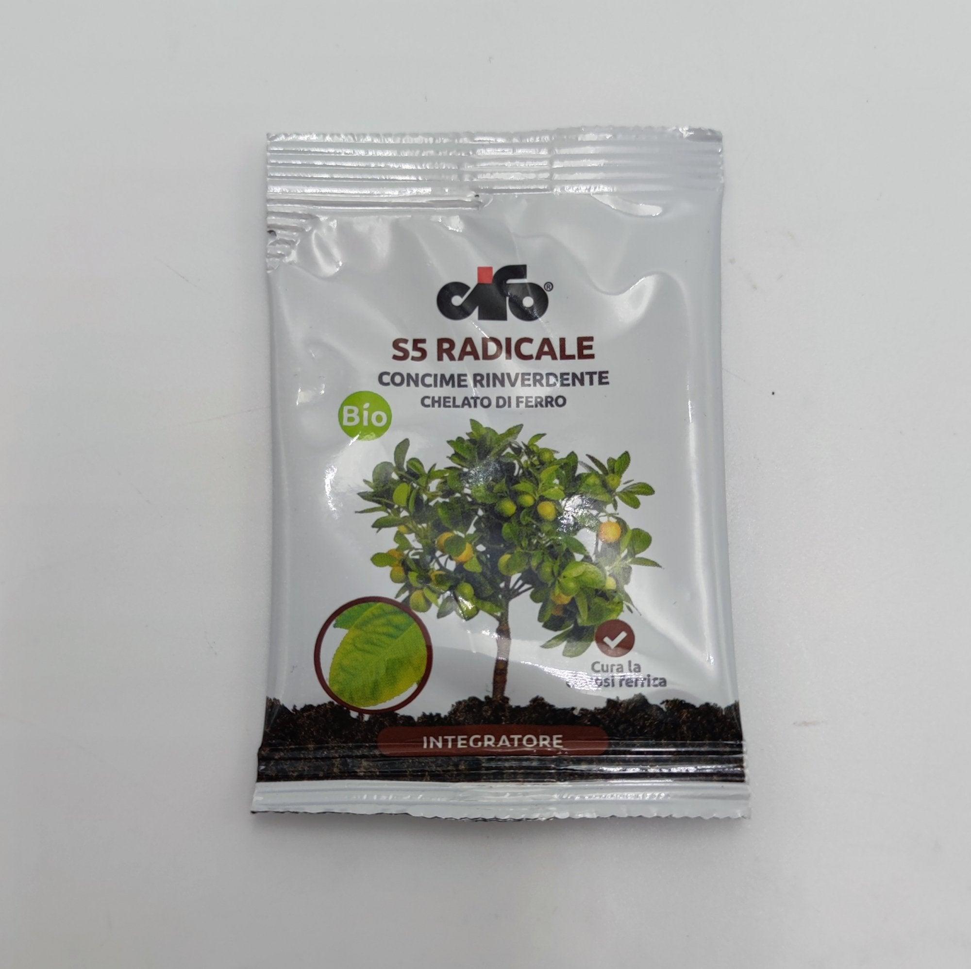 Concime chelato ferro rinverdente S 5 Radicale - Bustina 10 gr - Cifo