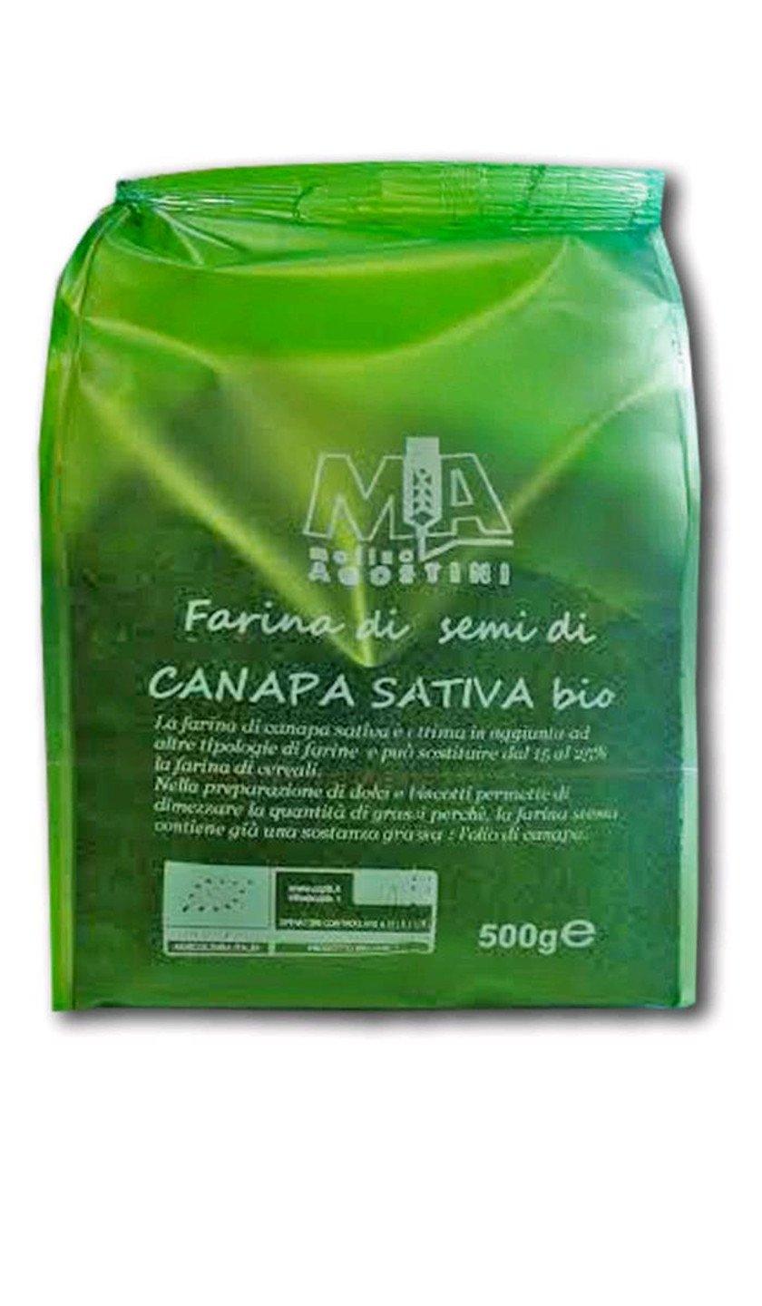Farina semi di Canapa Sativa Bio - 250 gr - Molino Agostini