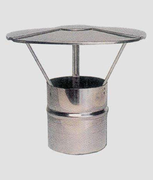 Fumaiolo Fisso Acciaio Inox AISI 304 per Tubo diametro 8 cm
