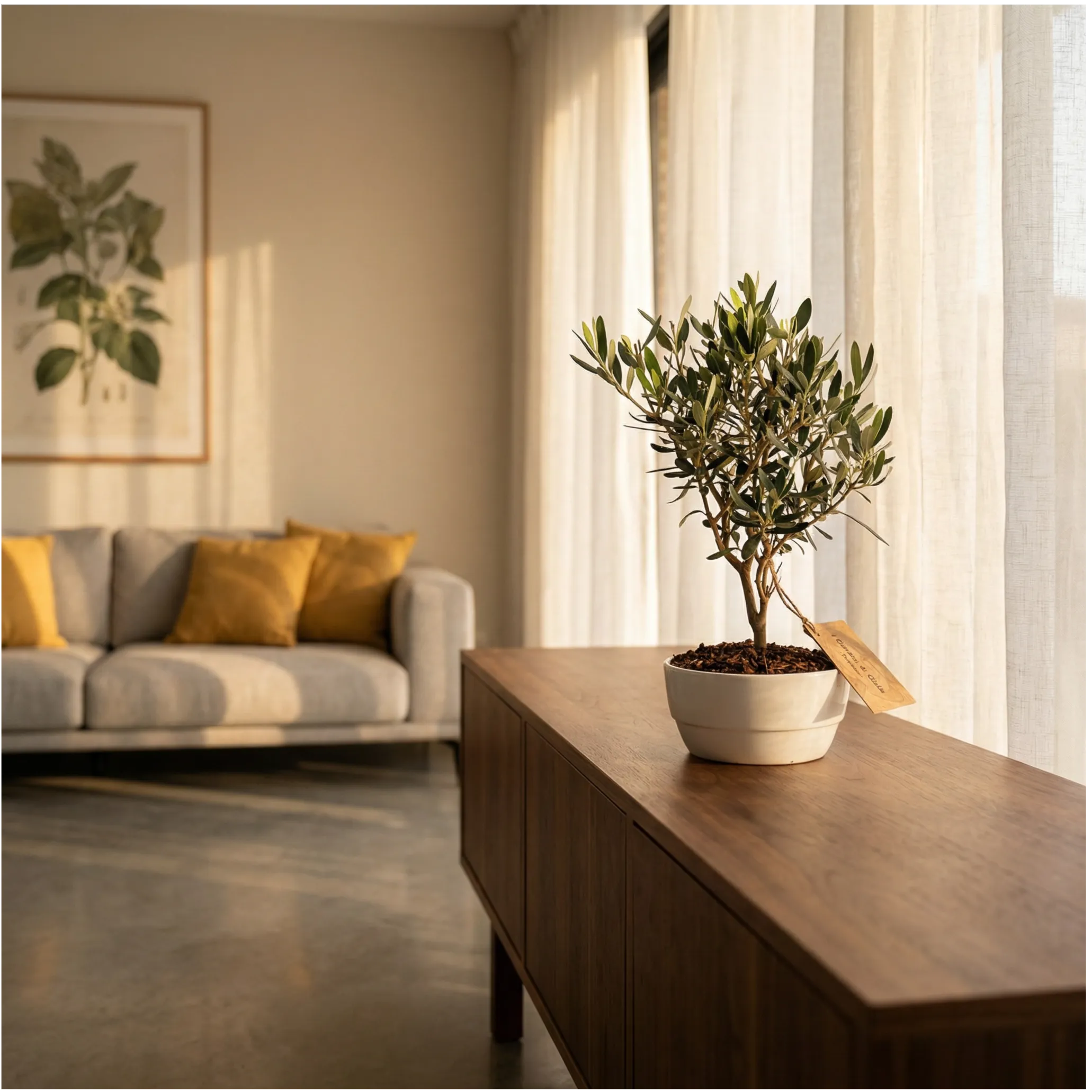 Bonsai Olivo in vaso ceramica Novara