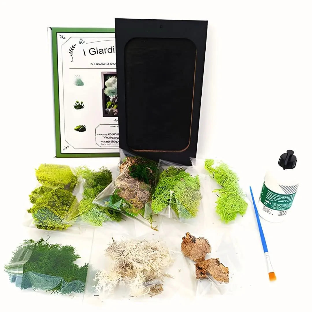 Kit Verde Stabilizzato Quadro rettangolare 25x14 cm.