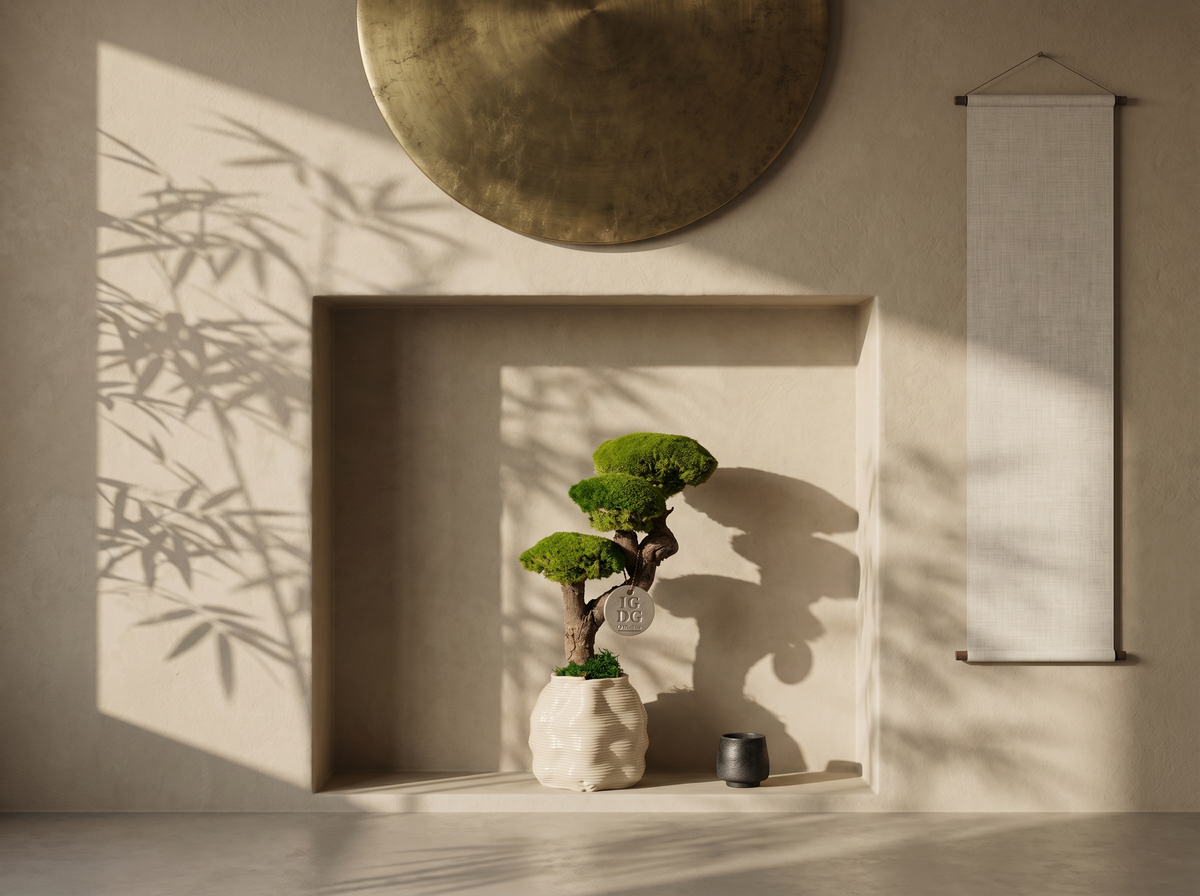 Bonsai Kumori 35 cm.  — Muschio Stabilizzato