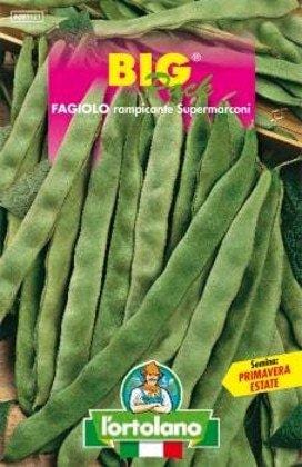 Fagiolo Rampicante Supermarconi semi in bustina Big Pack - L' Ortalano