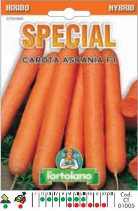 L'ortolano Carota Ascania Tipo Nantese - Busta Sementi