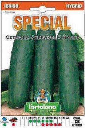 L'ortolano Cetriolo Cherokee 7 Ibrido - Busta Sementi Special