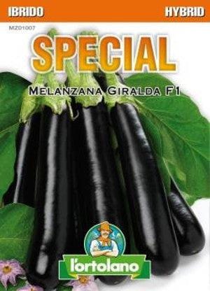 L'Ortolano MELANZANA GIRALDA F1 busta sementi ibrida