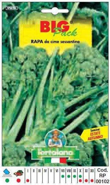 L'ortolano Rapa Da Cime Sessantina Big Pack - Busta Sementi