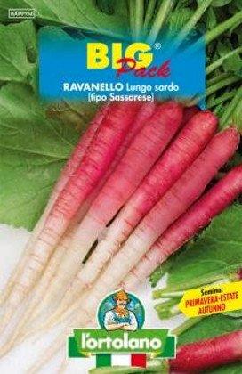 L'ortolano Ravannello Lungo Sardo (TIPO Sassarese) - Big Pack Bustina Sementi