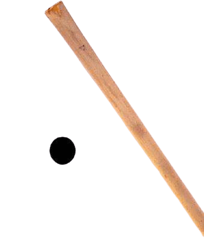 Manico Zappetto Occhio Tondo - ø 3,2 cm - 130 cm