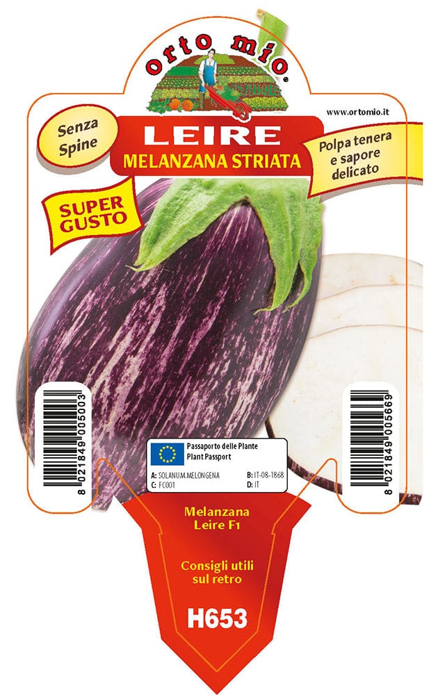 Melanzana striata var. Lucilla F1 - Orto Mio