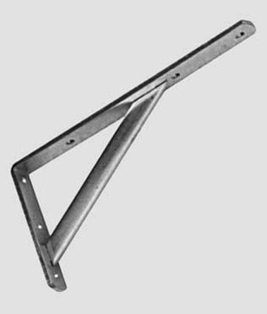 MENSOLA CON SAETTA IN ACCIAIO ZINCATO - 20 X 4 mm - Lunghezza Cm.20