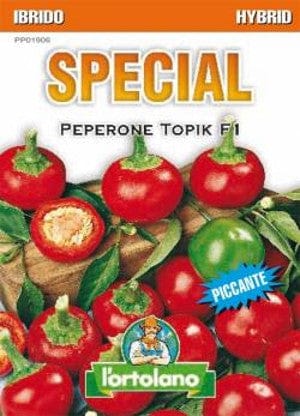 Peperone Topik F1 Ibrido in Semi - L' Ortolano