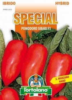 Semi di Pomodoro San Marzano nano Sibari F1 Ibridio - L'Ortolano