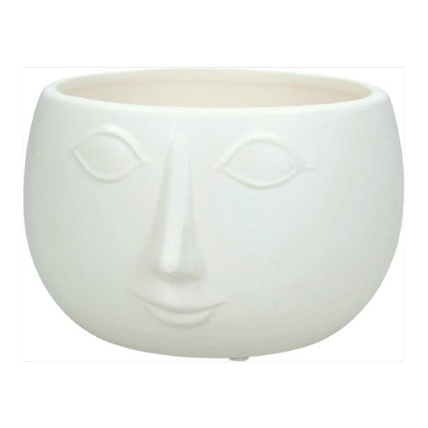 Porta Piante Face - Bianco
