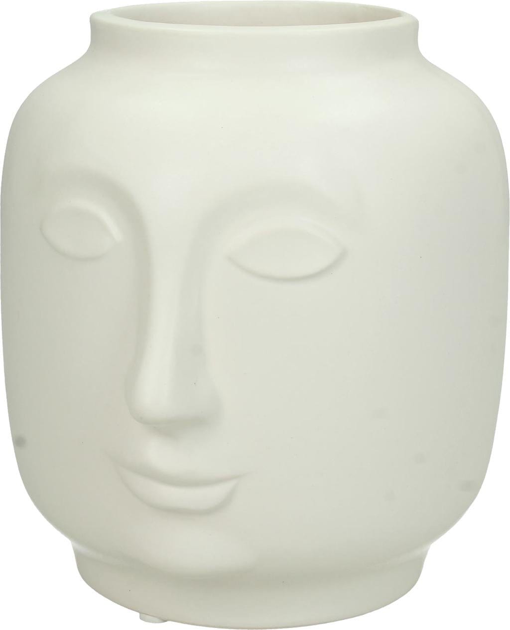 Porta Piante Face Small - Bianco
