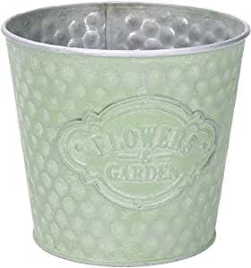 Porta Vaso in metallo verde tondo - Flower & Garden -Vacchetti