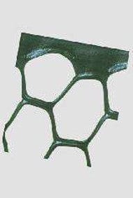 Rete plastica exagon verde - Foro 20 x 19 mm - h.100 - Al metro