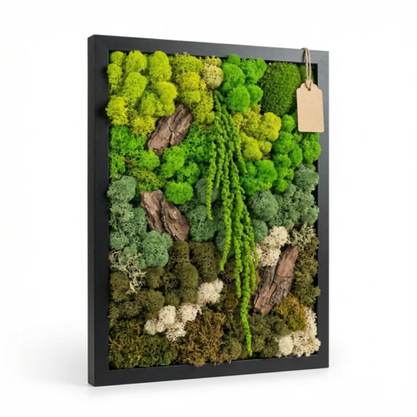 Quadro in Muschio e Licheni Stabilizzati 35x50 cm – EcoMosaico | Made in Italy