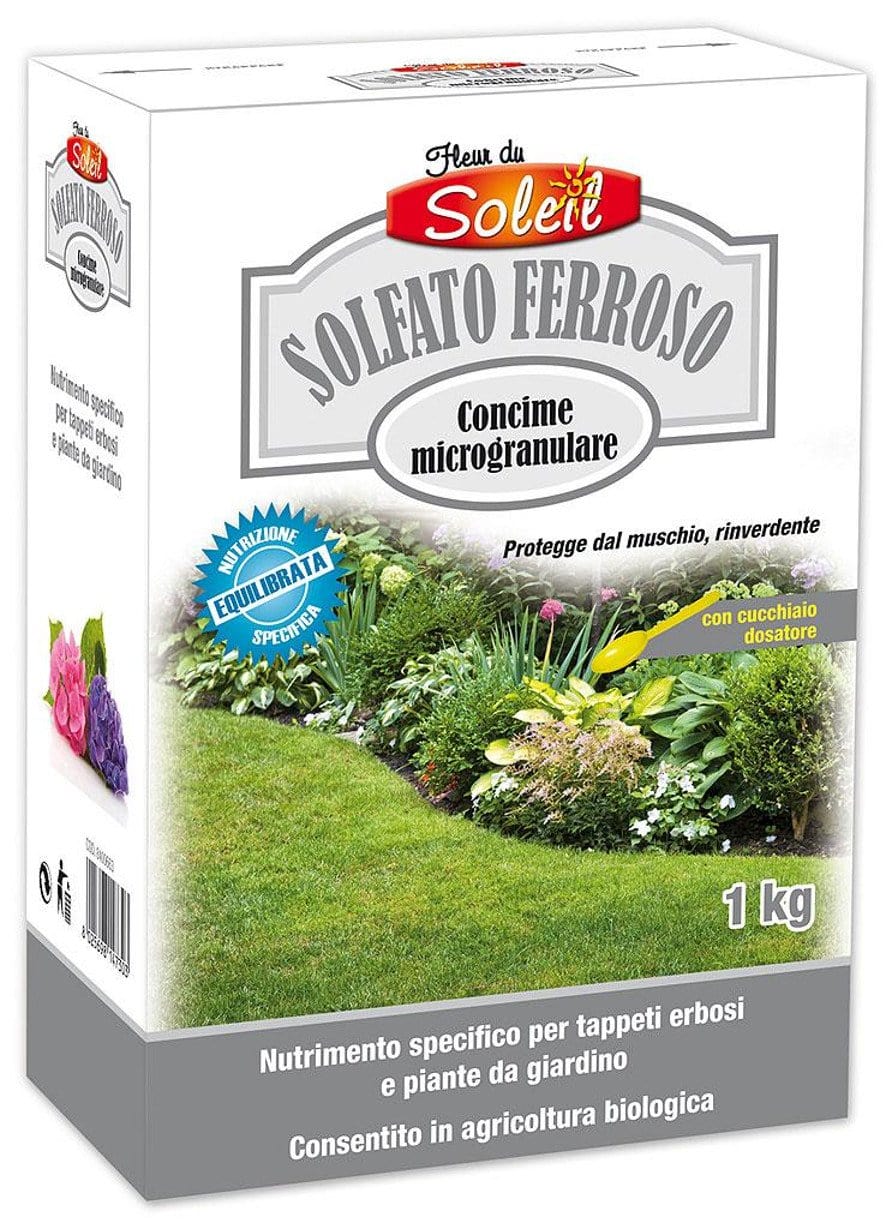 Solfato ferroso di ferro per eliminare il muschio nel prato - 1 kg - Fleur Du Soleil