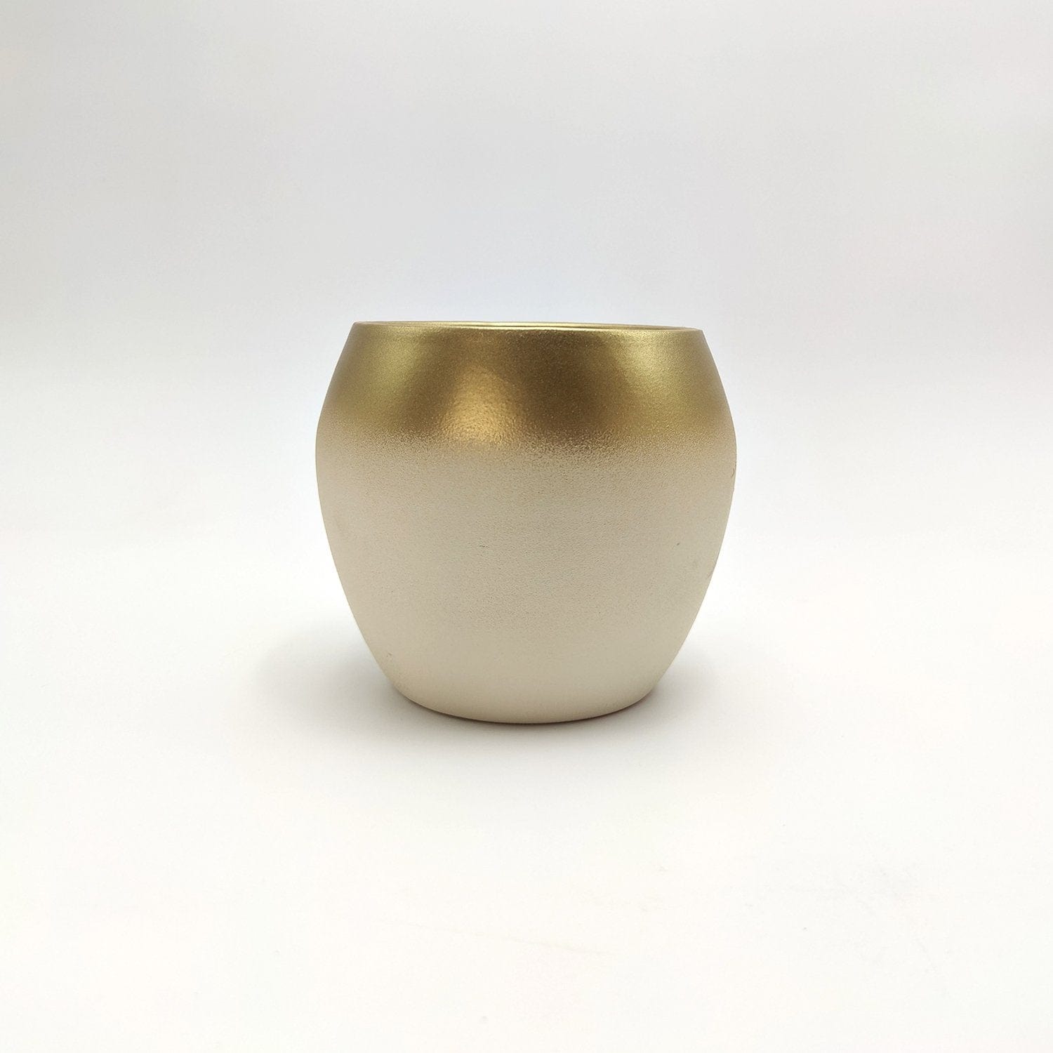 Vaso Caspo da interno Alice - Bianco e Oro