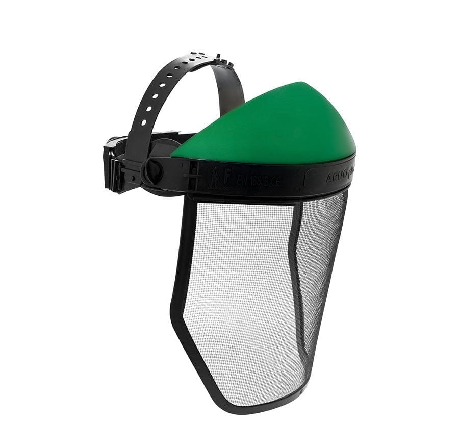 Visiera protettiva Decespugliatore con rete e casco